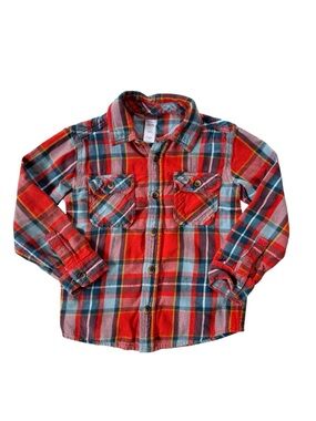 Tea Collection Plaid Flannel size 5